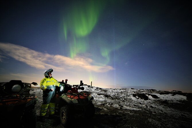 Northern Lights ATV Quad Adventure from Reykjavik - Mount Hafrafell viewpoints and city lights