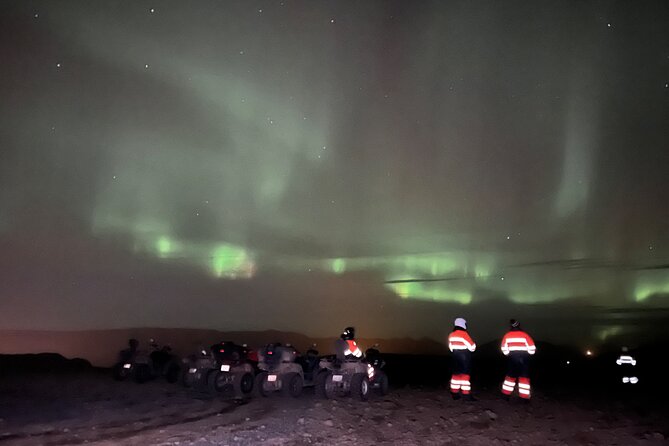Northern Lights ATV Quad Adventure from Reykjavik - Waiting for the aurora over Hafravatn