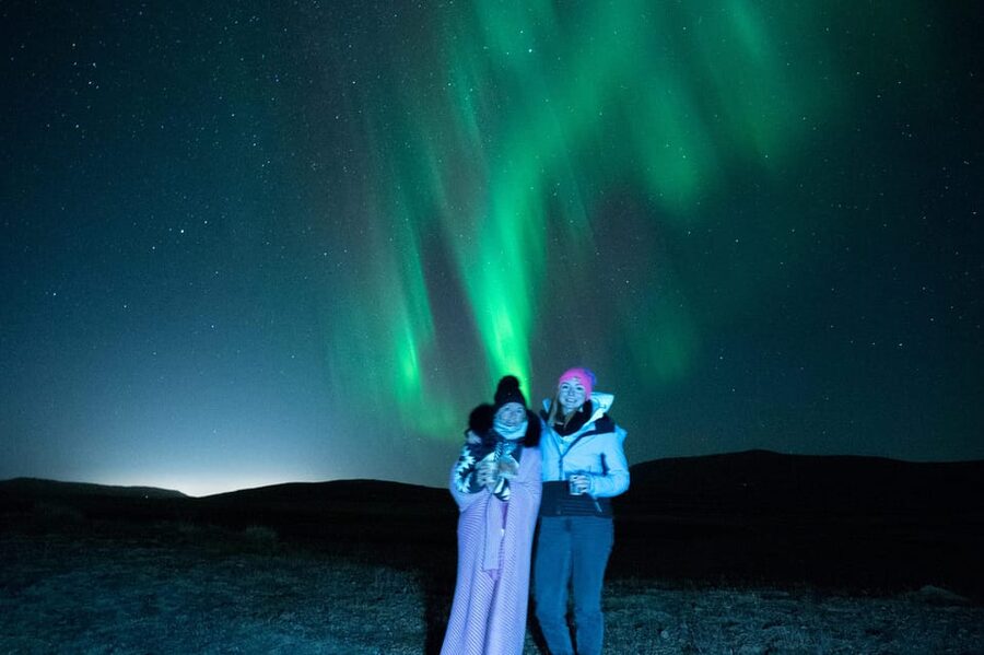 Northern Lights in Mini Bus, Photos, Hot Cocoa and Pastries - Leaving Reykjavik’s glow behind