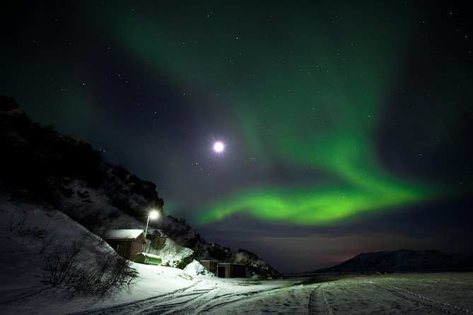 Northern Lights Minibus Tour with Hot Cocoa, Blankets & Photos - The waiting stop, hot cocoa, and cold-weather reality