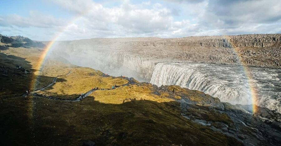 Port Akureyri: Godafoss Waterfall, Myvatn and Dettifoss - Skútustaðagígar shows Iceland’s unusual volcanic side