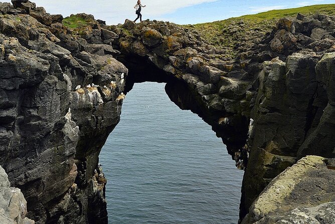 Private Snæfellsnes Peninsula day tour with 6+ Attractions - Lóndrangar shows what the sea leaves behind