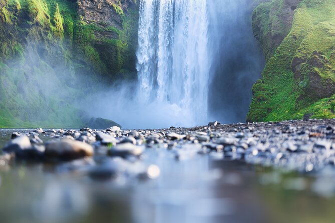 Private South Coast & Katla Ice Cave Tour in Iceland - Skógafoss delivers the big waterfall moment