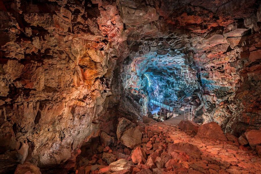 Raufarhólshellir Lava Tunnel: Underground Expedition - Walking back at your own pace