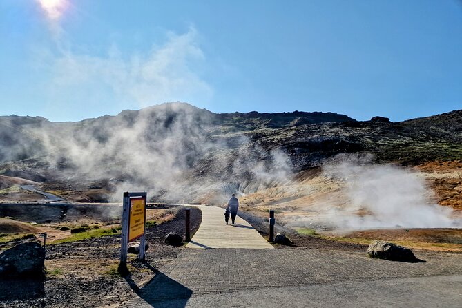 Reykjanes Peninsula Private tour Iceland - Krysuvik’s steaming ground and mineral colors
