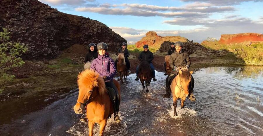 Reykjavik: Evening Sleipnir Horse Riding Tour with Pickup - Hólmsheiði and Stallion Valley on horseback