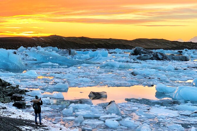 Reykjavik: Glacier Lagoon, Diamond Beach & South Coast Day Tour - Vik combines black sand and sea stacks
