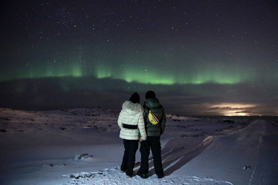 Reykjavík: Golden Circle, Blue Lagoon, and Aurora Tour - Kerið adds color and volcanic shape