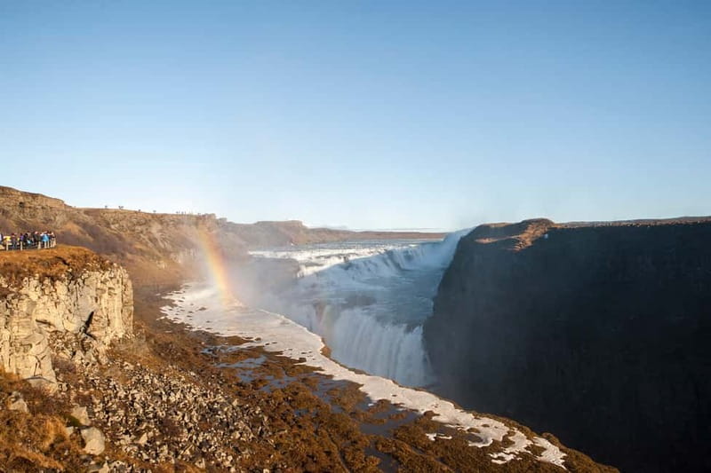 Reykjavik: Golden Circle, Fridheimar, & Sky Lagoon Day Trip - Gullfoss, where the river disappears into the gorge