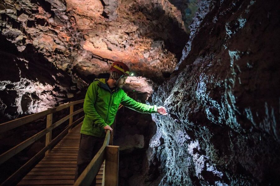 Reykjavik: Lava Cave, Hot Springs, and Waterfalls Tour - Húsafell, a useful final pause