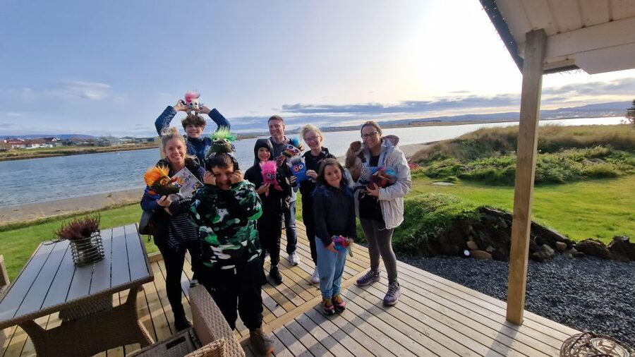 Reykjavik: Make an Icelandic Wool Monster - A handmade Iceland souvenir with a strange little face