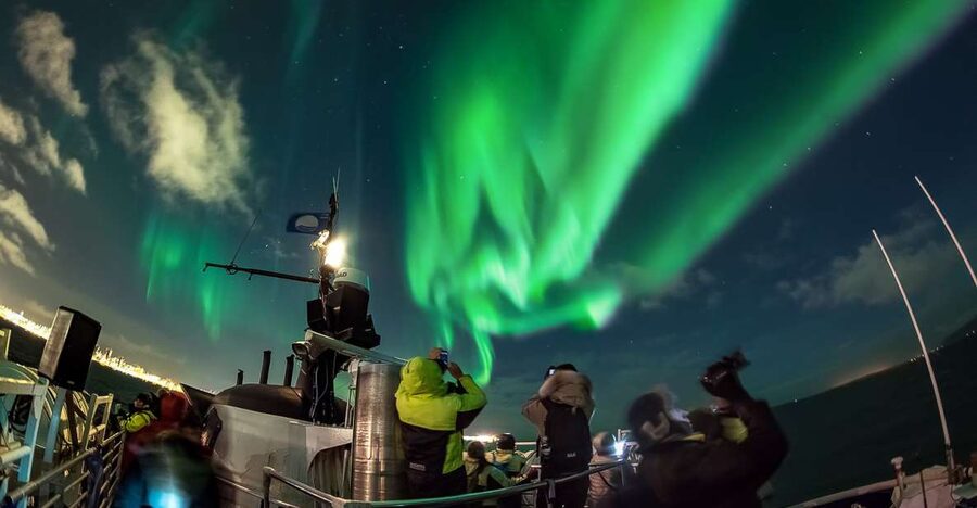 Reykjavik: Northern Lights Guided Boat Tour - Key points at a glance