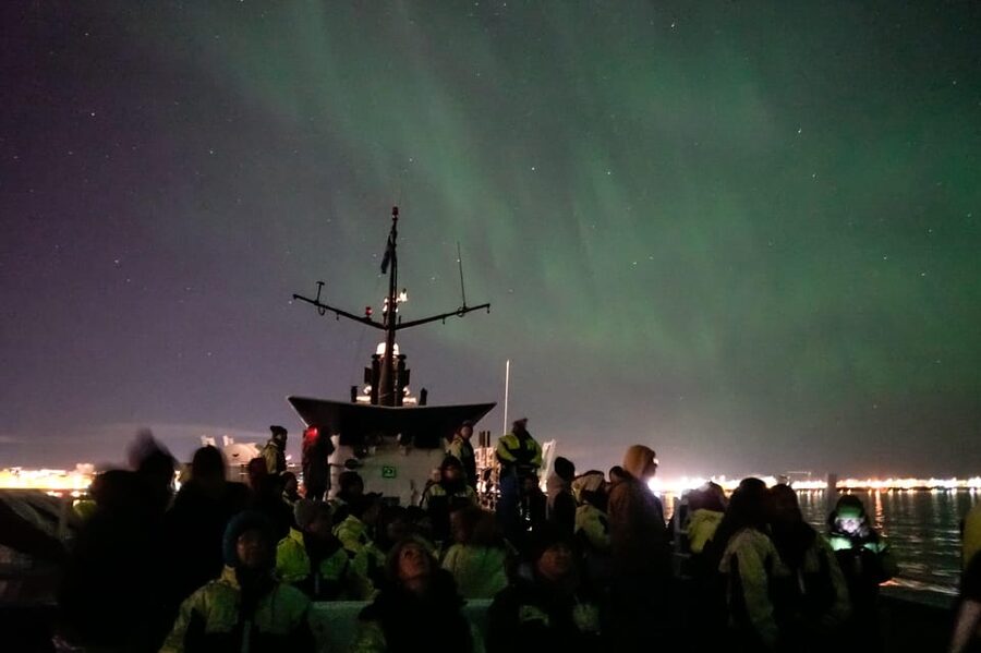 Reykjavik: Northern Lights Guided Boat Tour with Photos - Searching the North Atlantic for the aurora