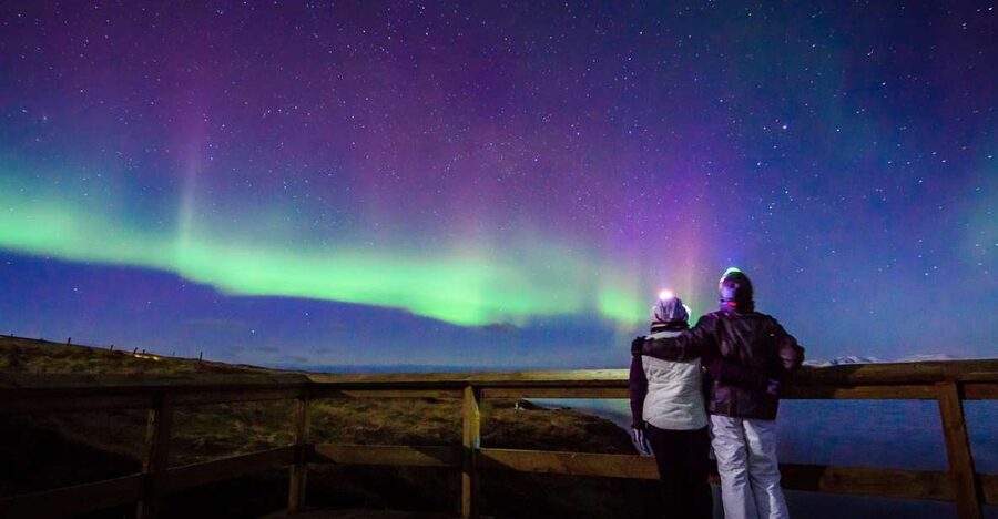 Reykjavík: Northern Lights Minibus Tour with Photos - The viewing stop and the long wait