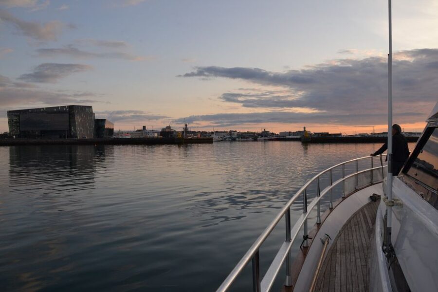 Reykjavik: Northern Lights Motor Yacht Cruise - Reykjavik’s landmarks from the water