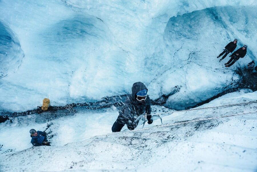 Reykjavík: Sólheimajökull Glacier Hike & Ice Climbing Intro - Walking into Sólheimajökull’s blue ice