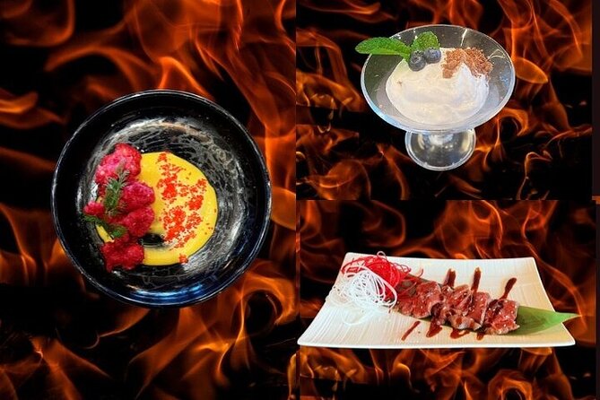 Reykjavik Teppanyaki 7 Course Menu and Fire Show with Cocktail - The seven-course menu, course by course