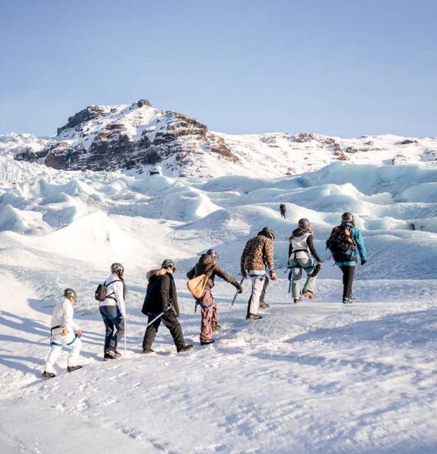 Skaftafell: Ice Cave Tour and Glacier Hike - Entering the natural blue ice cave