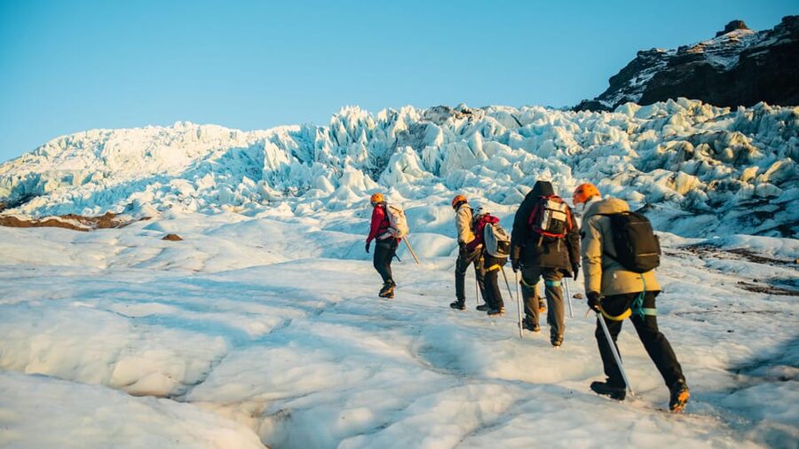 Skaftafell: Small-Group Vatnajökull Glacier Hike (Moderate) - Walking into Vatnajökull from Skaftafell