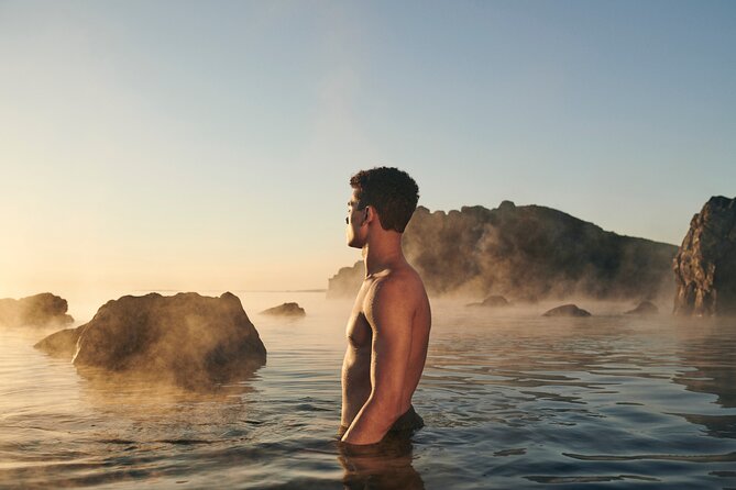 Sky Lagoon Spa Experience with Private Transfer from Reykjavík - Arriving at Sky Lagoon and choosing your changing room