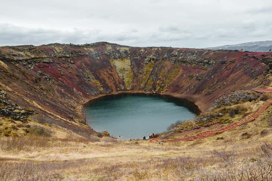 Small Group Golden Circle Tour w/ Kerid & Tomato Farm Visit - Geysir and Strokkur: the reliable eruption