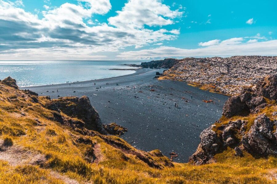 Snaefellsnes Peninsula and Kirkjufell Small-Group Tour - Djúpalónssandur brings black sand and old legends