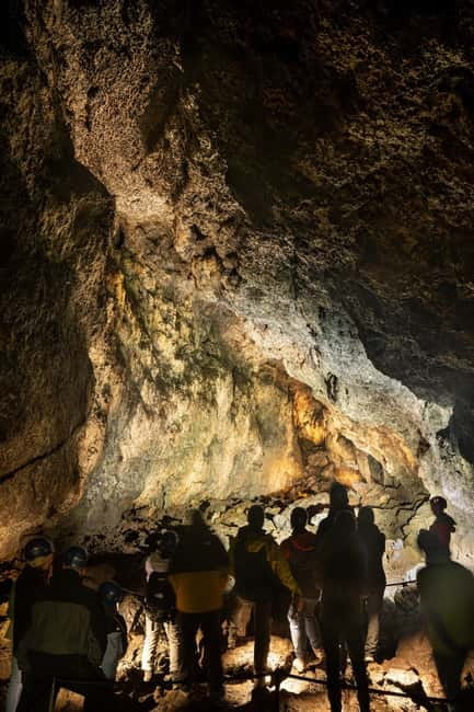 Snæfellsnes: Vatnshellir Lava Cave Tour - Lava formations in low light