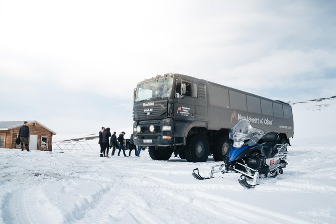 Snowmobiling Adventure on Langjokull Glacier from Gullfoss - Getting suited up for the ice