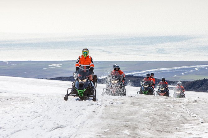 Snowmobiling Experience on Mýrdalsjökull Glacier - Getting suited up for wind, cold, and spray