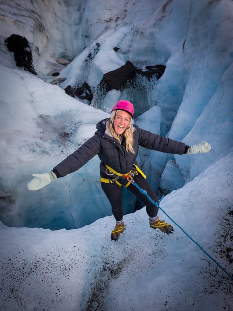 Sólheimajökull Glacier: Guided Hike with Equipment - Getting fitted with crampons and safety gear