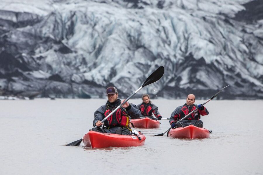 Sólheimajökull: Guided Kayaking Tour on the Glacier Lagoon - How hard is the three-hour outing?