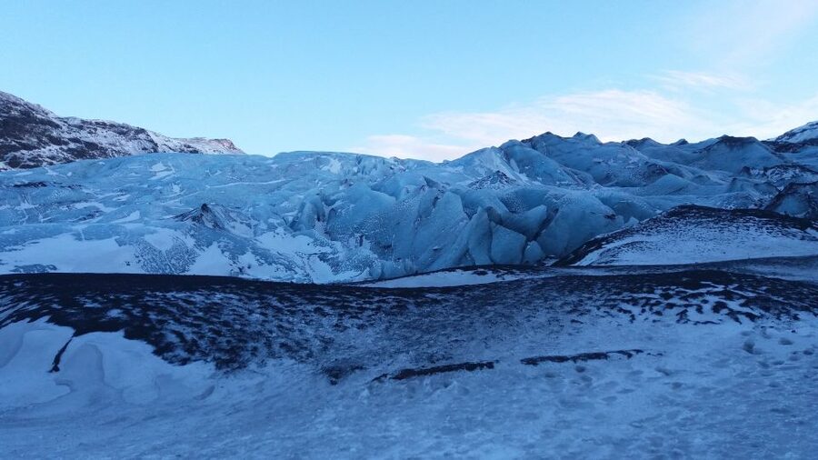 Sólheimajökull Ice Climbing Tour - Learning the first ice-climbing moves