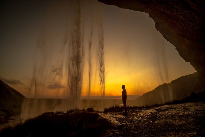 South Iceland Highlights and Northern Lights Combo Full-Day Tour - Seljalandsfoss ends the daytime route on a high note