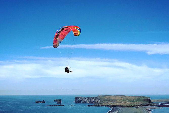 Tandem Paragliding Flights from Vik - Reynisdrangar and the South Coast view