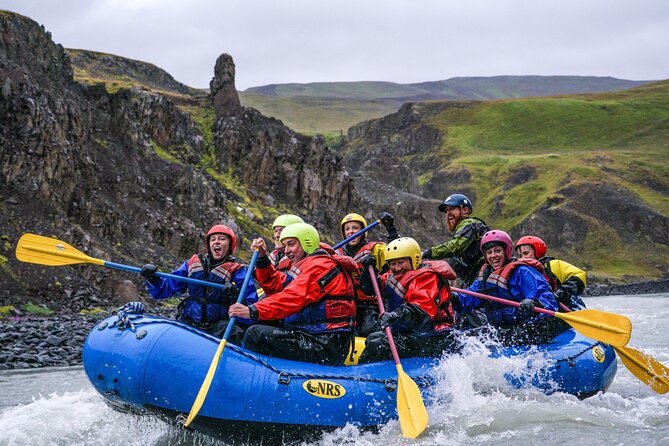 Top-Rated Family Rafting-Warm Drysuits, Volcanic Canyon, Epic Fun - What happens at the Hafgrímsstaðir base