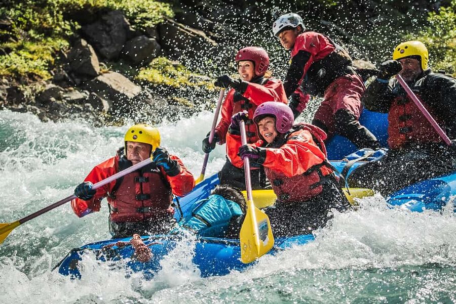Varmahlíð: East Glacial River Whitewater Rafting - The 45-minute ride into the gorge