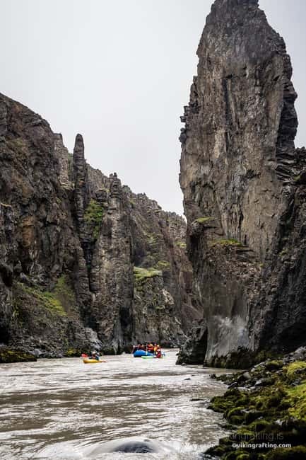 Varmahlíð: East Glacial River Whitewater Rafting - The first hour on the East Glacial River