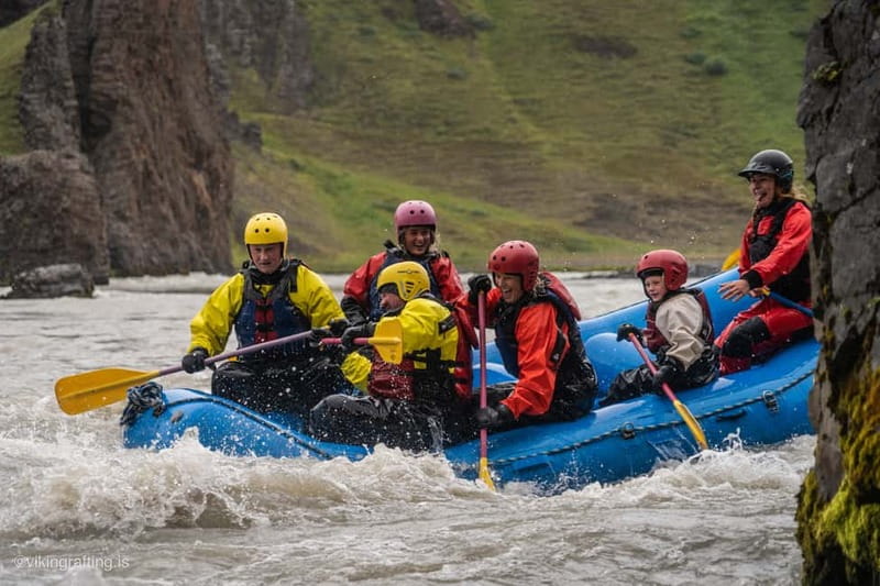 Varmahlíð: Guided Family Rafting Trip - Getting dressed for Icelandic river water