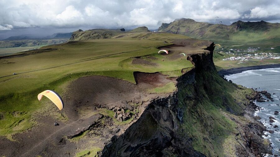 Vík: Paragliding Tandem Flight - Who will enjoy this flight most?
