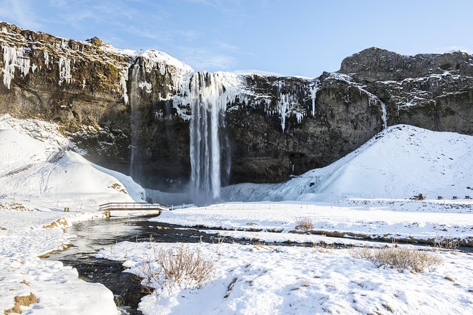 Winter South Coast Day Tour by Minibus from Reykjavik - Skógafoss brings the loud, powerful waterfall