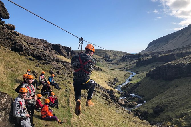 Zipline and Hiking Adventure Tour in Vík - The hike between lines is part of the attraction